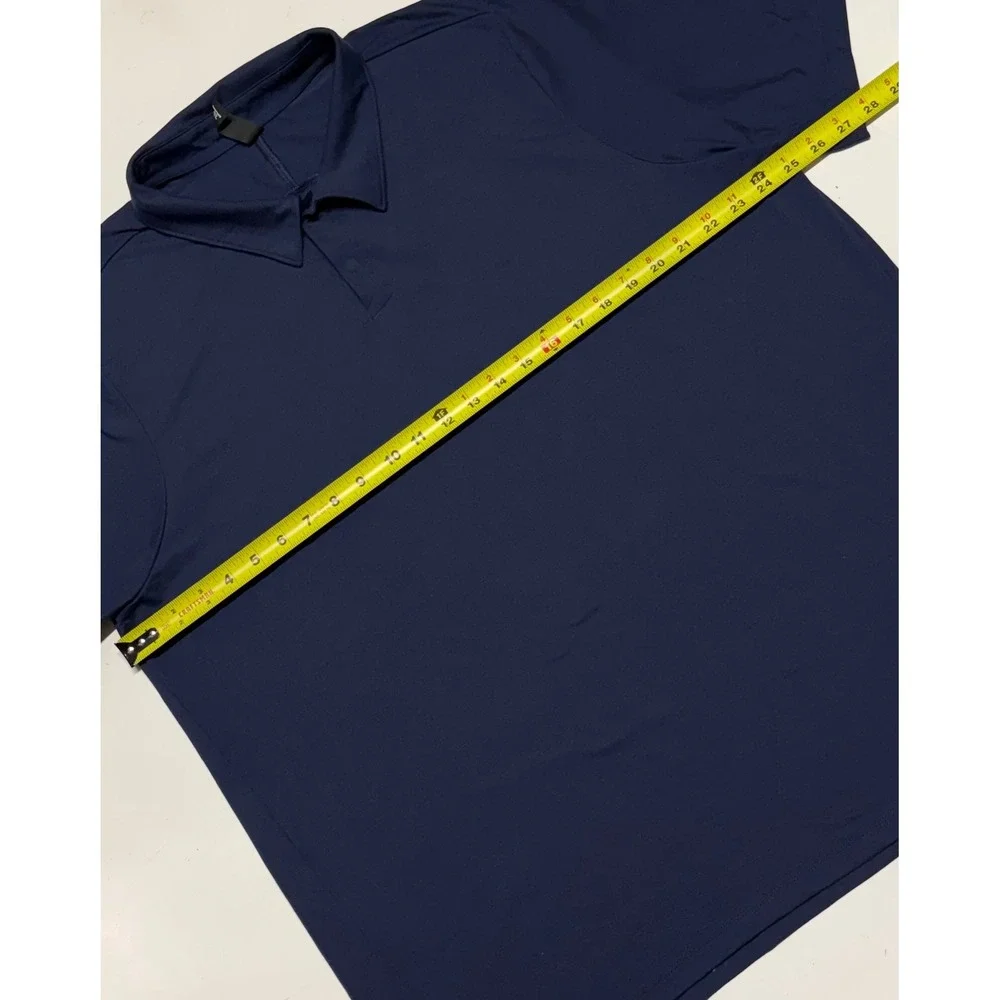 The North Face Mens XXL Navy Blue Performance Short Sleeve Polo‎ Shirt Stretch